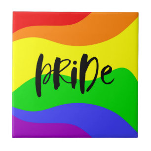 Modern Pride Rainbow Tile