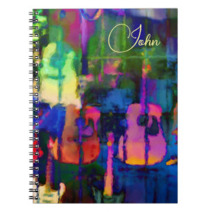 Modern Primary Colours Guitar Notebook
