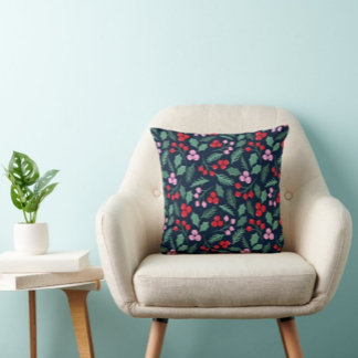 Modern Print Leaf | Throw Pillow |