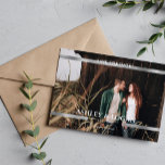 Modern Printed Silver Wedding Save the Date<br><div class="desc">Simple Modern Wedding Save the Date personalized photo cards. For more advanced customization of this design,  please click the "Customize" button! Matching items and more colour options are also available by request.</div>