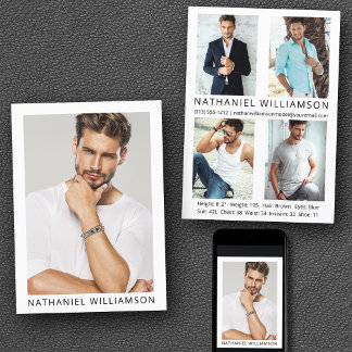 Modern Pro Model 5 Photos Comp Card