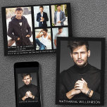 Modern Pro Model 6 Photo Comp Card<br><div class="desc">Modern Professional Model Actor Photo Comp Card, Zed Card & Sed Card - 6 Photos. Add your Name, fashion photos, modelling photos, acting headshots, stats, social media contact information and more. This template is great for Models, Actors and everyone in the entertainment industry that needs promotional marketing cards. Available as...</div>