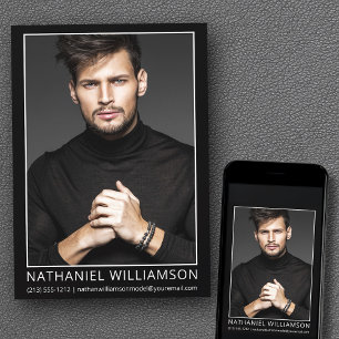 Modern Pro Model and Actor Photo Card