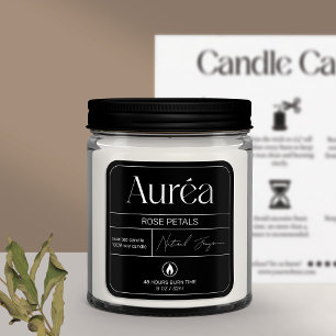 Modern Product Logo Candle Label