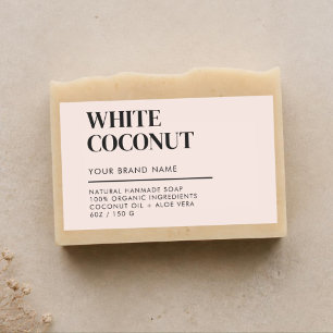 Modern product packaging soap label