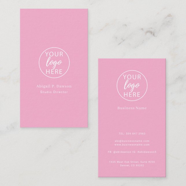 Modern Profession Contact Brand Layout Theme Business Card (Front/Back)