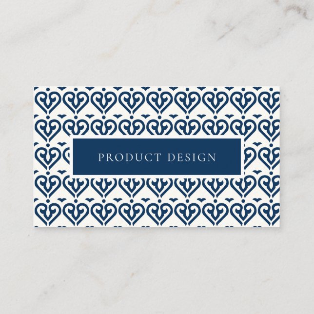 Modern Professional Abstract TileBusiness Card (Back)