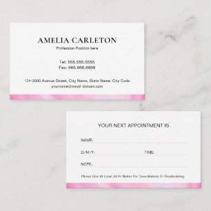 Modern Professional Appointment Card