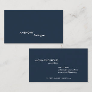 Modern Professional Blue Business Card