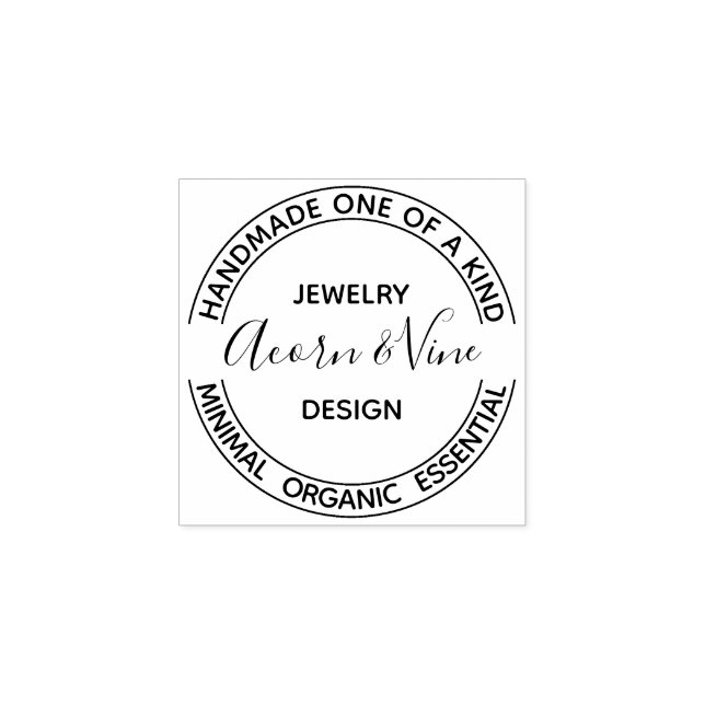 Modern Professional Branding Design | White Rubber Stamp (Imprint)