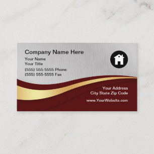 Modern Professional Brushed Metallic Grey Black  Business Card