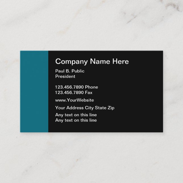 Modern Professional Business Card (Front)