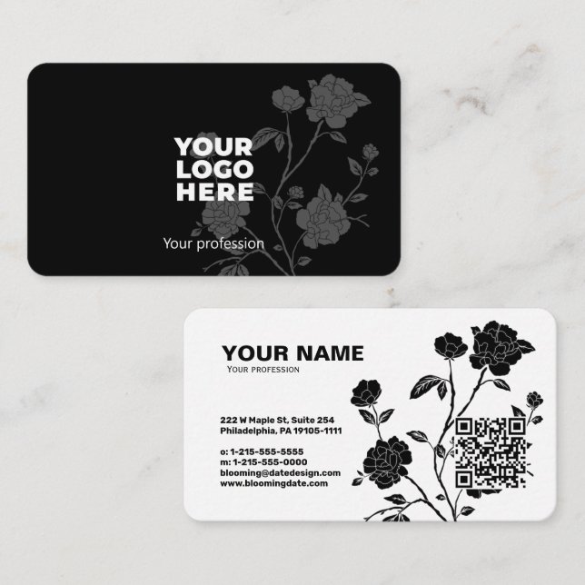 Modern Professional Business Card for Entrepreneur (Front/Back)