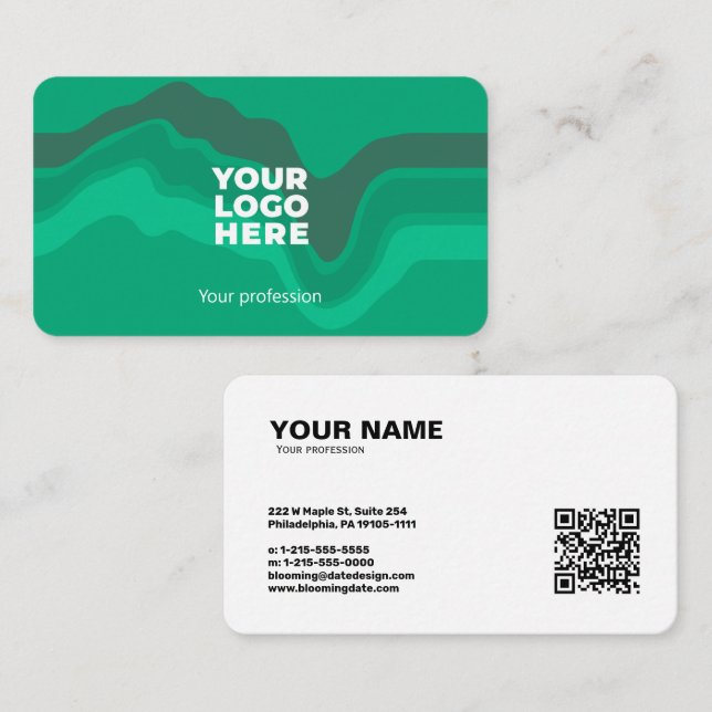 Modern Professional Business Card for Entrepreneur (Front/Back)