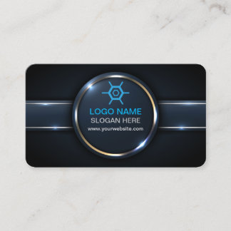 Modern Professional Business Card with QR Code