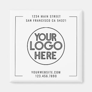 Modern Professional Business Company Custom Logo Magnet