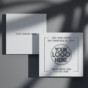 Modern Professional Business Company Custom Logo  Square Business Card