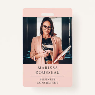 Modern Professional Business Consultant Photo  Badge