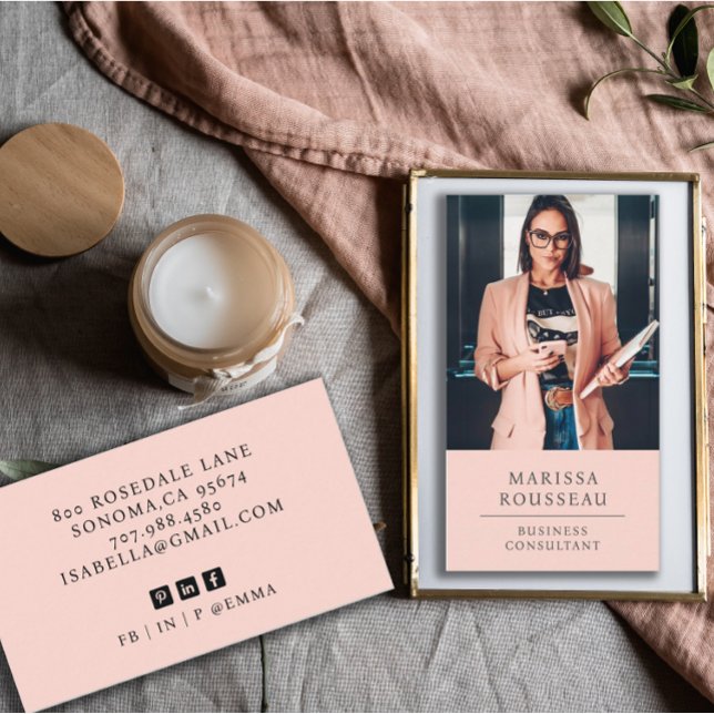 Modern Professional Business Consultant Photo Card (Creator Uploaded)