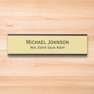 Modern Professional Business Office Name Title Door Sign