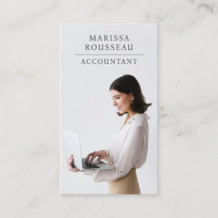 Modern Professional Business Photo Accountant Card