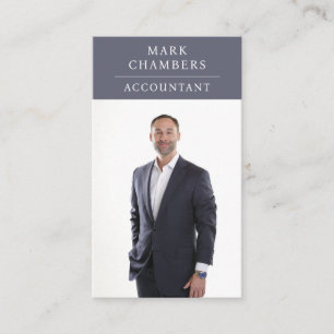 Modern Professional Business Photo Accountant Card