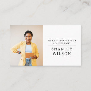 Modern Professional Business Photo Business Card