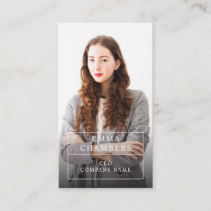 Modern Professional Business Photo Business Card
