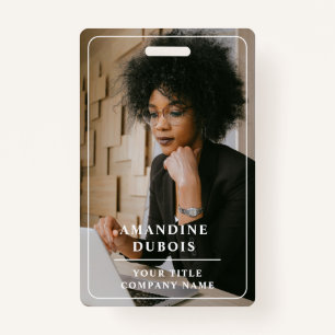 Modern Professional Business Photo ID Badge