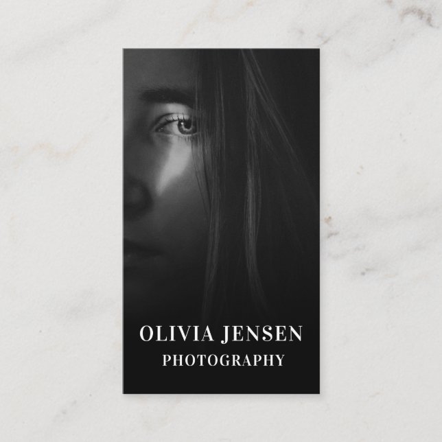 Modern Professional Business Photography Card (Front)