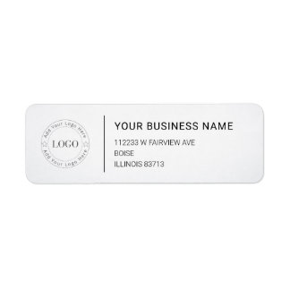 Modern Professional Business Return Address