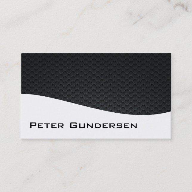 Modern Professional Carbon Fibre Business Cards (Front)