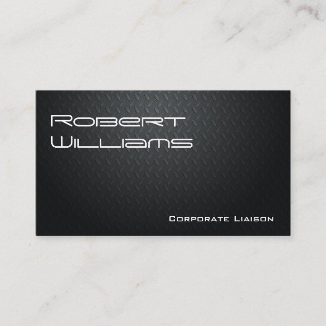 Modern Professional Carbon Fibre Business Cards (Front)