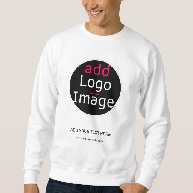 Modern Professional Chic Customizable Branding Sweatshirt (Front)