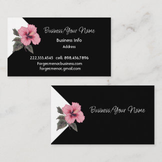 Modern Professional Classic Hibiscus Tropical  Business Card
