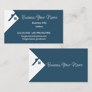 Modern Professional Classic Logo Real Estate Business Card