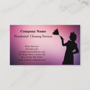 Modern Professional Cleaning Service Business Card