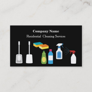 Modern Professional Cleaning Service Business Card