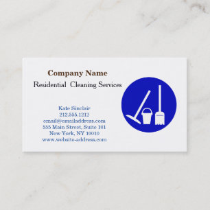 Modern Professional Cleaning Service Business Card
