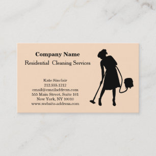 Modern Professional Cleaning Service Spray Bottle Business Card