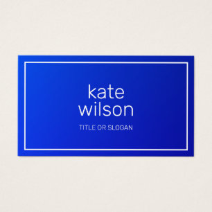 Modern Professional Cobalt Blue