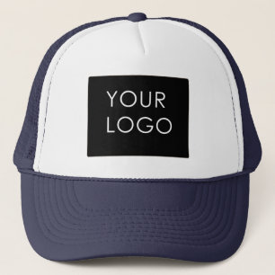Modern Professional Company Business Logo Blue Trucker Hat