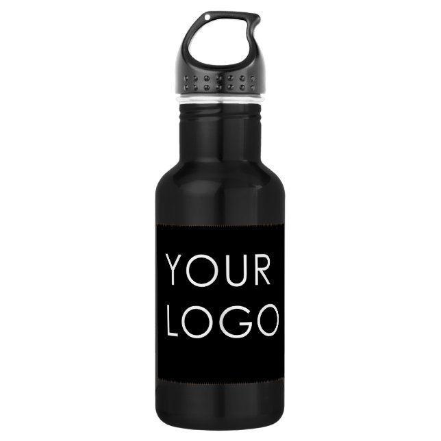 Modern Professional Company Business Logo Image   532 Ml Water Bottle (Front)