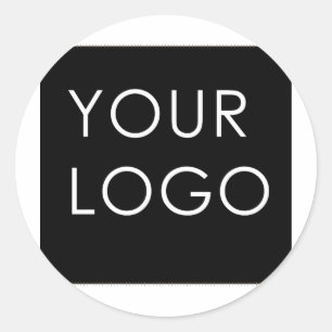 Modern Professional Company Business Logo Image  Classic Round Sticker