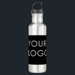 Modern Professional Company Business Logo Promo    710 Ml Water Bottle<br><div class="desc">Modern Customizable Business Company Corporate Logo gifts. Add your logo or image to this modern, elegant minimalist pink gradient ombre design. You can simply add your company logo, image, or personal photo. Editable logo or photo business or individual personal gift for a friend, co-worker, or anyone else. Customizable company business...</div>