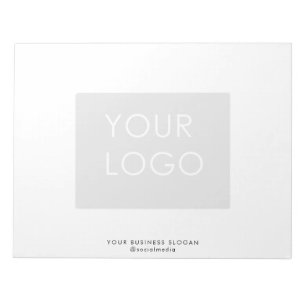 Modern Professional Company Business Logo White  Notepad