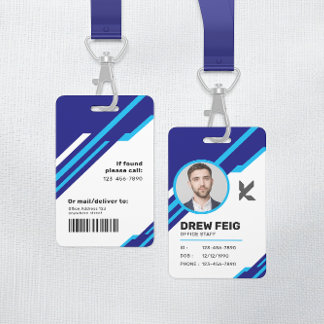 Modern Professional Corporate Employee ID Badge