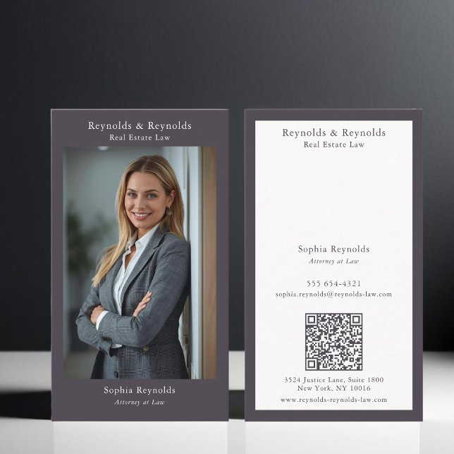 Modern Professional Corporate Networking Photo Business Card (Creator Uploaded)