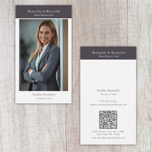 Modern Professional Corporate Networking Photo Business Card
