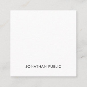 Modern Professional Creative Simple Design Square Business Card